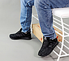 Чоловічі зимові кросівки New balance 574 black winter fur Нью Баланс чорні замшеві хутро низькі, фото 8
