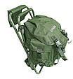 Стілець-рюкзак складаний міцний Ranger RBagPlus до 120 кг зелений, фото 4