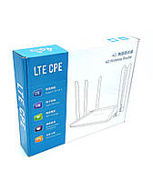 Стационарный беспроводной WI-FI роутер LTE CPE 4G to Wi-Fi to RJ45 / 6 антенн под любого мобильного оператора
