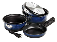 Посуда туристическая Deluxe Blue Black 12 x 21 x 21 см BCR4068