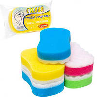 Від 6 шт. Губка банна "Стелла" 17,5*10,5*5см поліуретан купити дешево оптом в інтернет-магазині