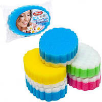 Від 5 шт. Губка банна "Ромашка" 18*12*5,5см поліуретан купити дешево оптом в інтернет-магазині