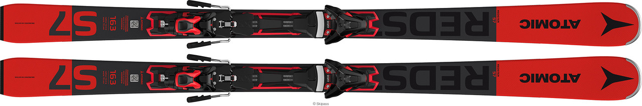Гірські лижі із кріпленнями Atomic redster s7 + f 12 gw red/black (MD)