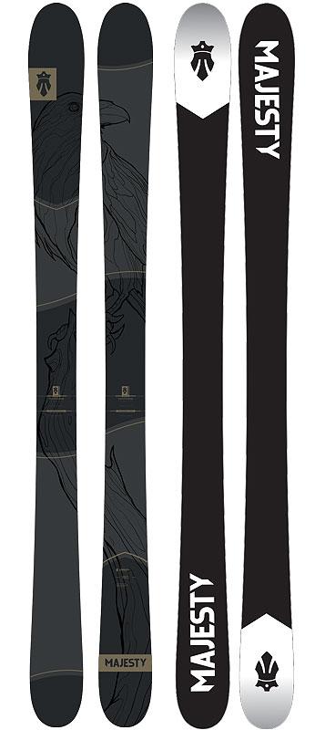 Гірські лижі із кріпленнями Majesticks vandal 3.0 - all terrain freestyle/attack 11 (MD)