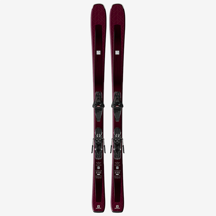 Гірські лижі із кріпленнями Salomon ski set e aira 76 st + l10 gw l80 cerise (MD)