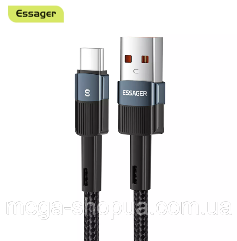 Кабель для швидкого заряджання телефону смартфона 66W USB-Type-C 0.5 м. Зарядний провід шнур ЮСБ на Тайп Сі DF1E