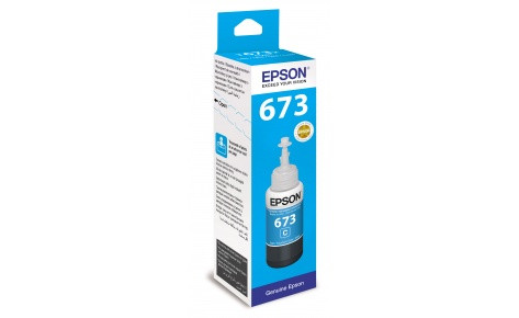 Контейнер з чорнилом EPSON T673 Cyan (C13T67324A) для EPSON L800/L810/L850/L1800