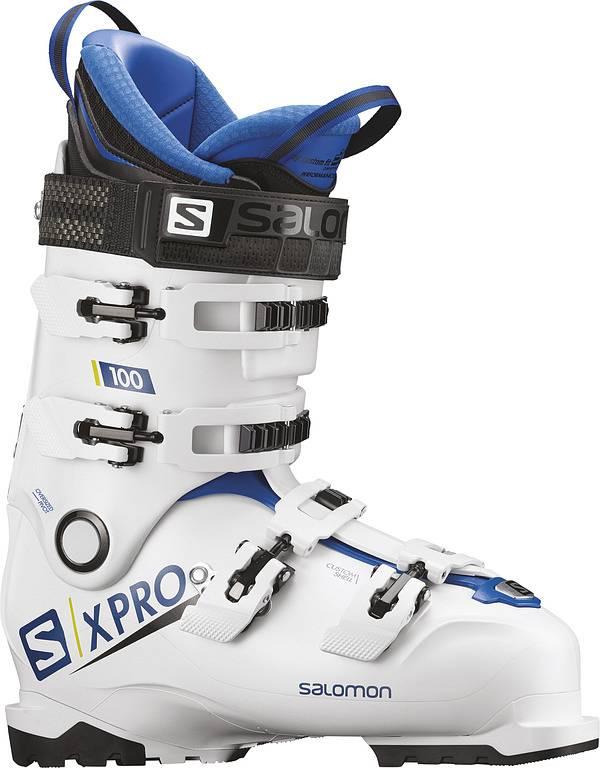 Гірськолижні черевики Salomon x pro 100 wh/raceblue/acid gr (MD)