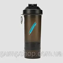 Шейкер із дод. відсіком Myprotein MYPRO Smartshake Large Shaker - 600 мл чорний, фото 2