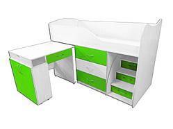 Дитяче ліжко-кімната з висувним робочим місцем, безкоштовна доставка