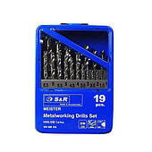 Набір свердел для металу S&R Meister 19 шт.