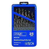Набір свердел для металу S&R Meister 25 шт.