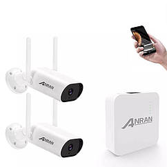 Wi-Fi комплект відеоспостереження Anran 2 камери 3MP. EseeCloud/ARCCTV