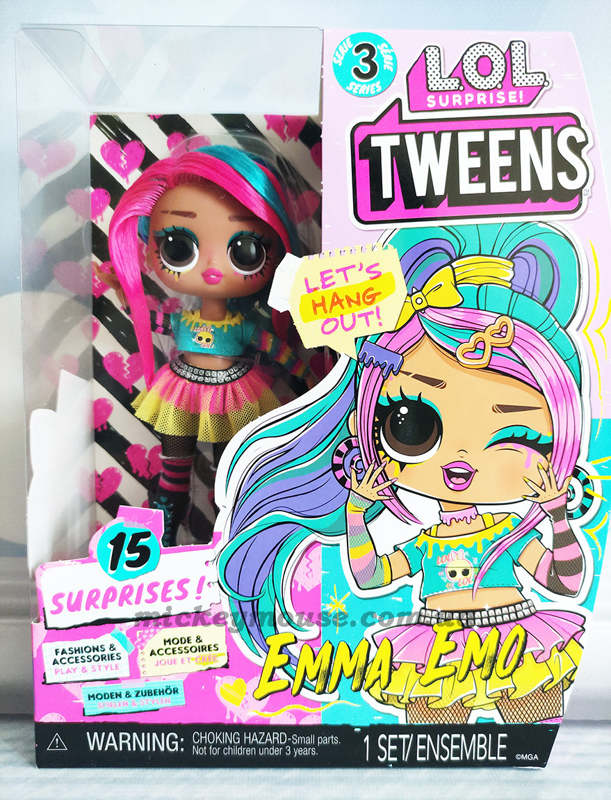 Лялька ЛОЛ серії Твінс підлітки Емма Емо LOL Surprise Tweens Series 3 Emma Emo 584070