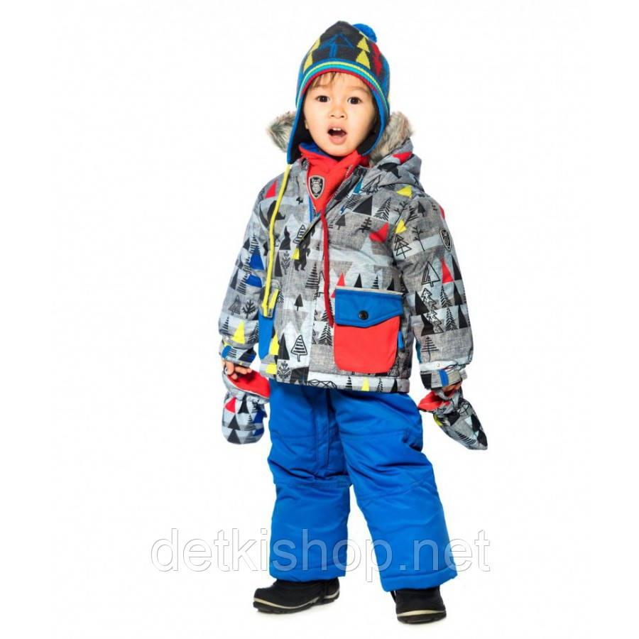 Зимовий термо комплект куртка та напівкомбінезон Deux par Deux для хлопчика 12М