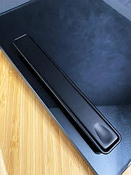 Меблеві врізні ручки Piano 96 мм чорні