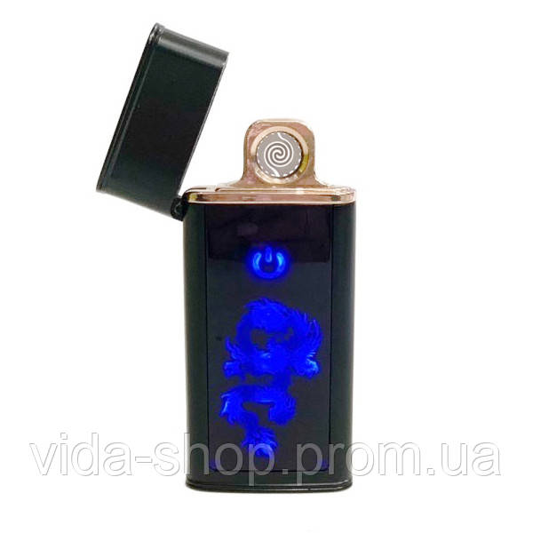 Електронна запальничка USB електроімпульсна з рисунком Atlantfa TK-003 - Vida-Shop