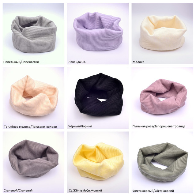 Шарф комплект под шапку Шарф хомут на шею