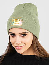 Шапка подвійної в'язки із приємної до тіла стрейч-віскози, фото 5