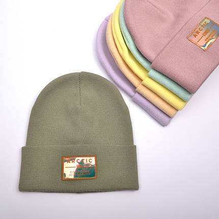 Шапка подвійної в'язки із приємної до тіла стрейч-віскози, фото 1