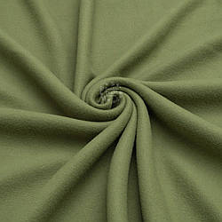 Однотонний фліс полар оливкового кольору