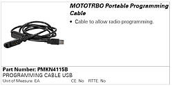 MOTOROLA PMKN4115B кабель-програматор для радіостанцій Motorola DP2400e, DP3441e, DP3661e
