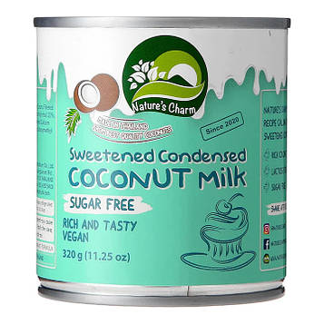 Кокосова згущенка без цукру Nature's Charm, 320 г