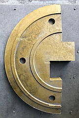 Лежачий поліцейський п/п закінчення (жовтий)