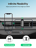 Автомобільний тримач для телефона UGREEN Air Vent Car Mount Phone Holder (сірий) LP120, фото 6
