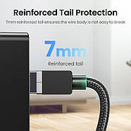 Мережевий кабель для інтернету патч-корд UGREEN Cat8 F/FTP 40Gb/s Lan Ethernet Cable 5м (чорний) NW153, фото 9