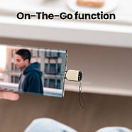 Кардрідер Type-C UGREEN для карт пам'яті TF/MicroSD до 512Gb (золотистий) CM331, фото 5