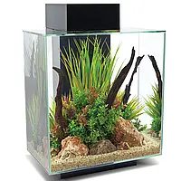 Аквариумный набор Fluval «Edge 2.0» чёрный, прямой (46 л)