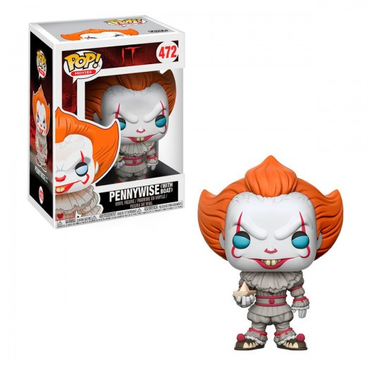 Фігурка Funko Pop Фанко Поп It Pennywise with boat Воно Пенівайз з корабликом 10 см №472 AEx