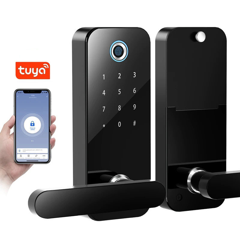 Електронний замок із відбитком пальця на вхідні двері KINGNEED F11S, Bluetooth сенсорна клавіатура, App TUYA