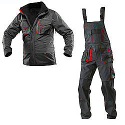 Костюм робочий утепленний SteelUZ 4S Red (Куртка+Напівкомбінезон) зріст 176 см