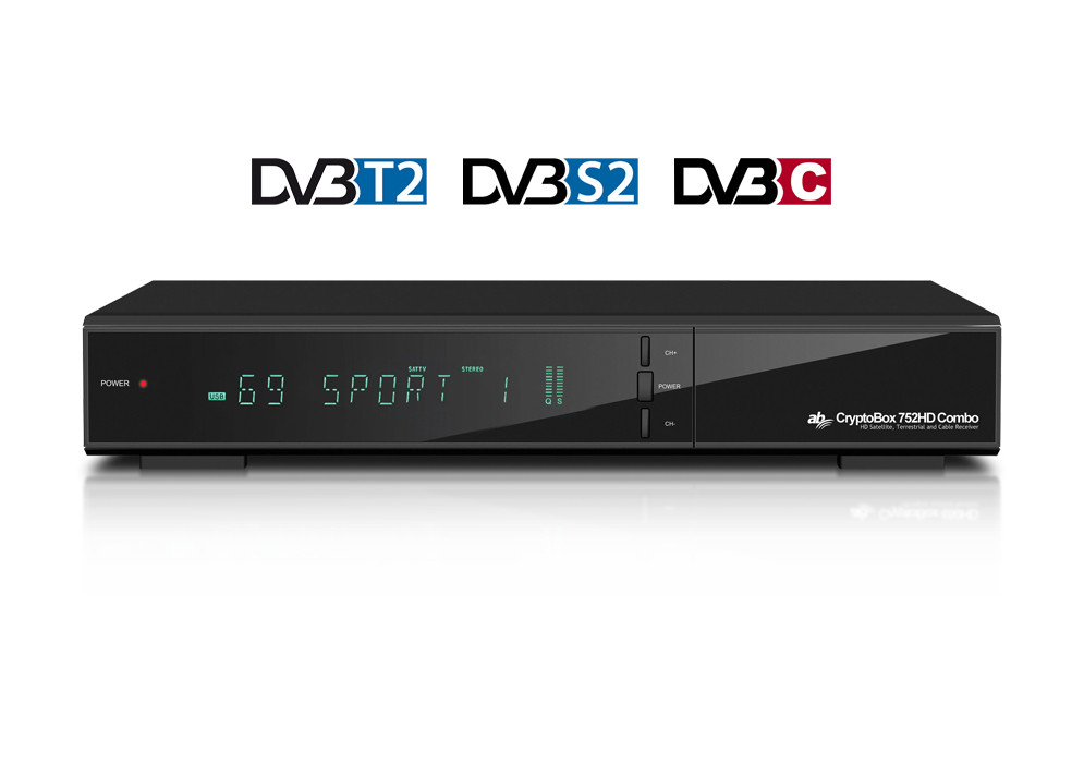 Комбинированный ресивер AB CryptoBox 752HD Combo DVB-T2/S2/C - фото 1 - id-p1676245353