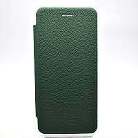 Чехол книжка Premium ART для Samsung A035 Galaxy A03 Темно-зеленый