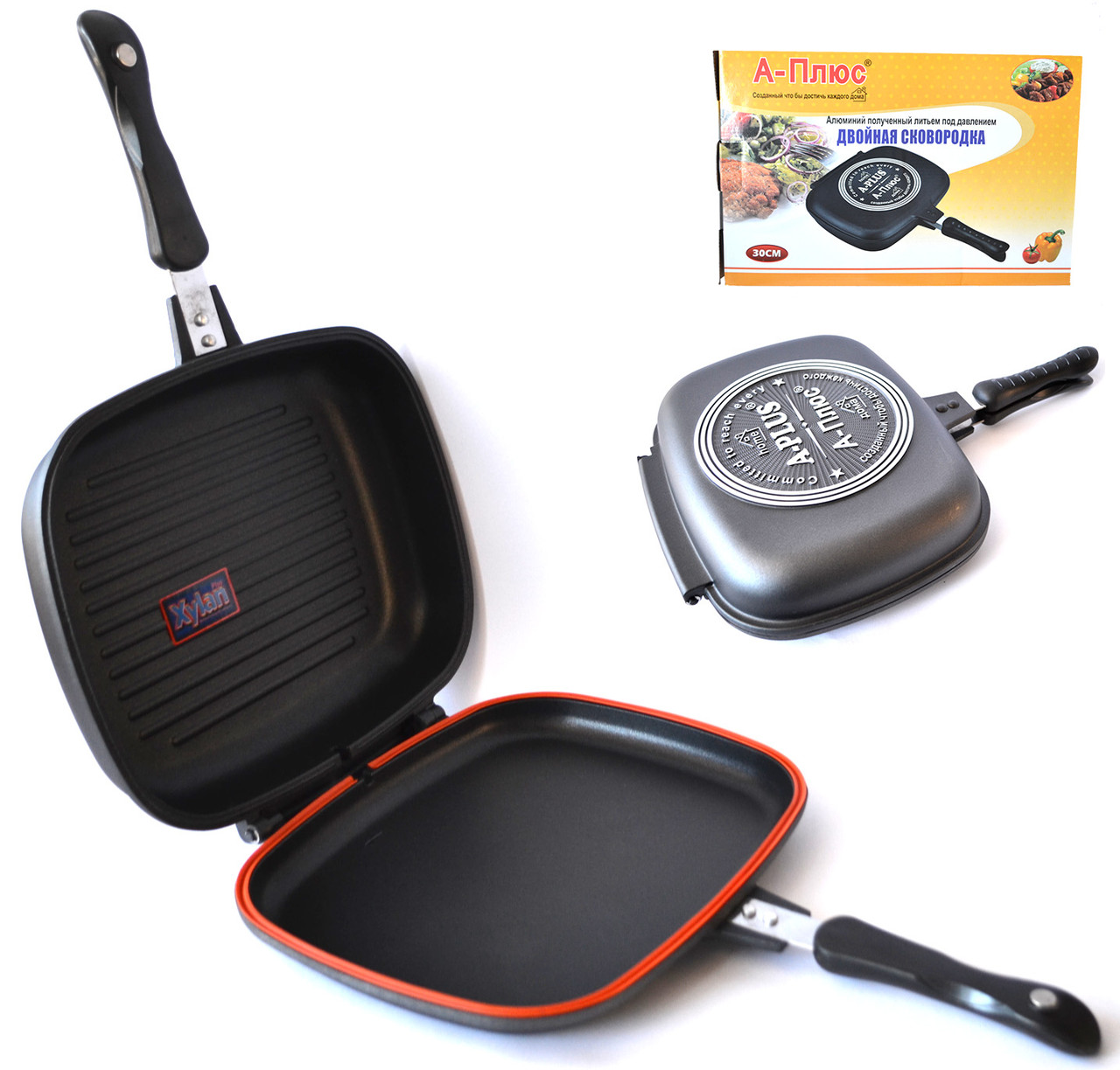 Сковорода гриль A-Plus FP-1510 (30 см)