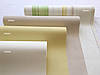 Німецькі шпалери 958261, із зеленою й жовтою смугою на білому, візерунок під акварель, які миються вінілові на флізеліні, фото 4