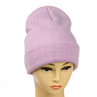 Шапка-лопата "New" без декору світло-бузковий