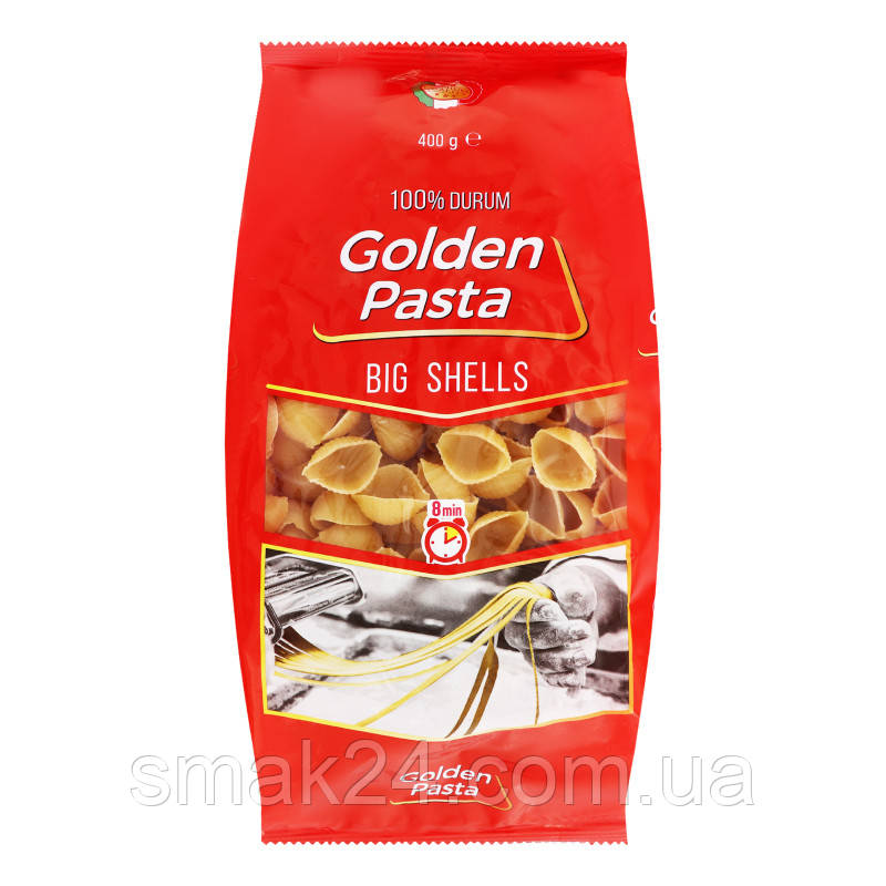 Макаронні вироби Великі Мушлі Golden Pasta Big Shells 400g