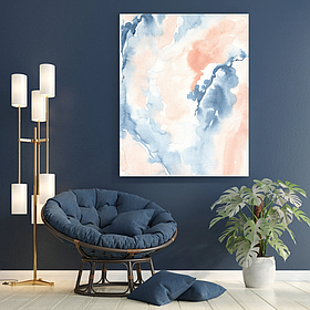 Інтер'єрна картина-постер на стіну Абстракція 30*20 Орігамі OP 5064 Маленька