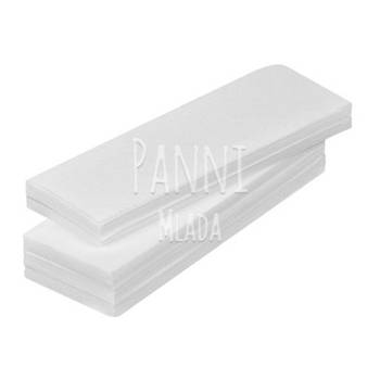 Смужки для депіляції паперові Panni Mlada 7 х 20 см білі (100 штук)