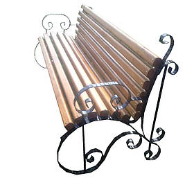 Кована лавочка з металевими ніжками на дачу "Ов'єдо" 150 см