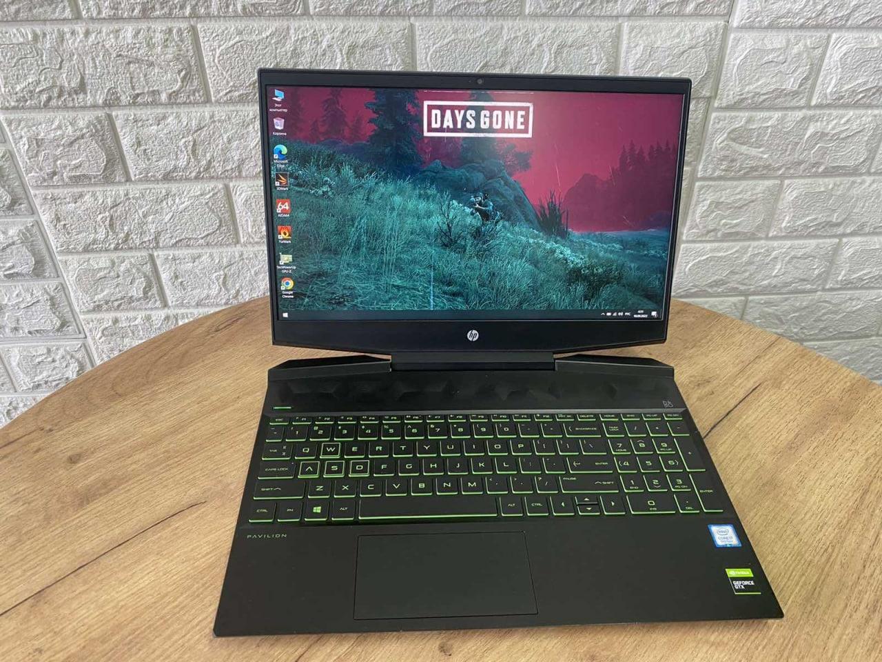 Ноутбук HP Pavilion 15 Gaming + Core i7 9750H +GTX1650 + 15.6 FHD