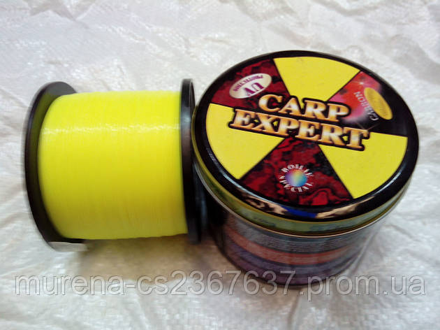 Волосінь Carp Expert Fluo 1000м жовта 0,40 (18,7 кг), фото 2