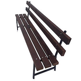 Лавка металева з деревом Люкс "Картахена" 200 см на 4 особи