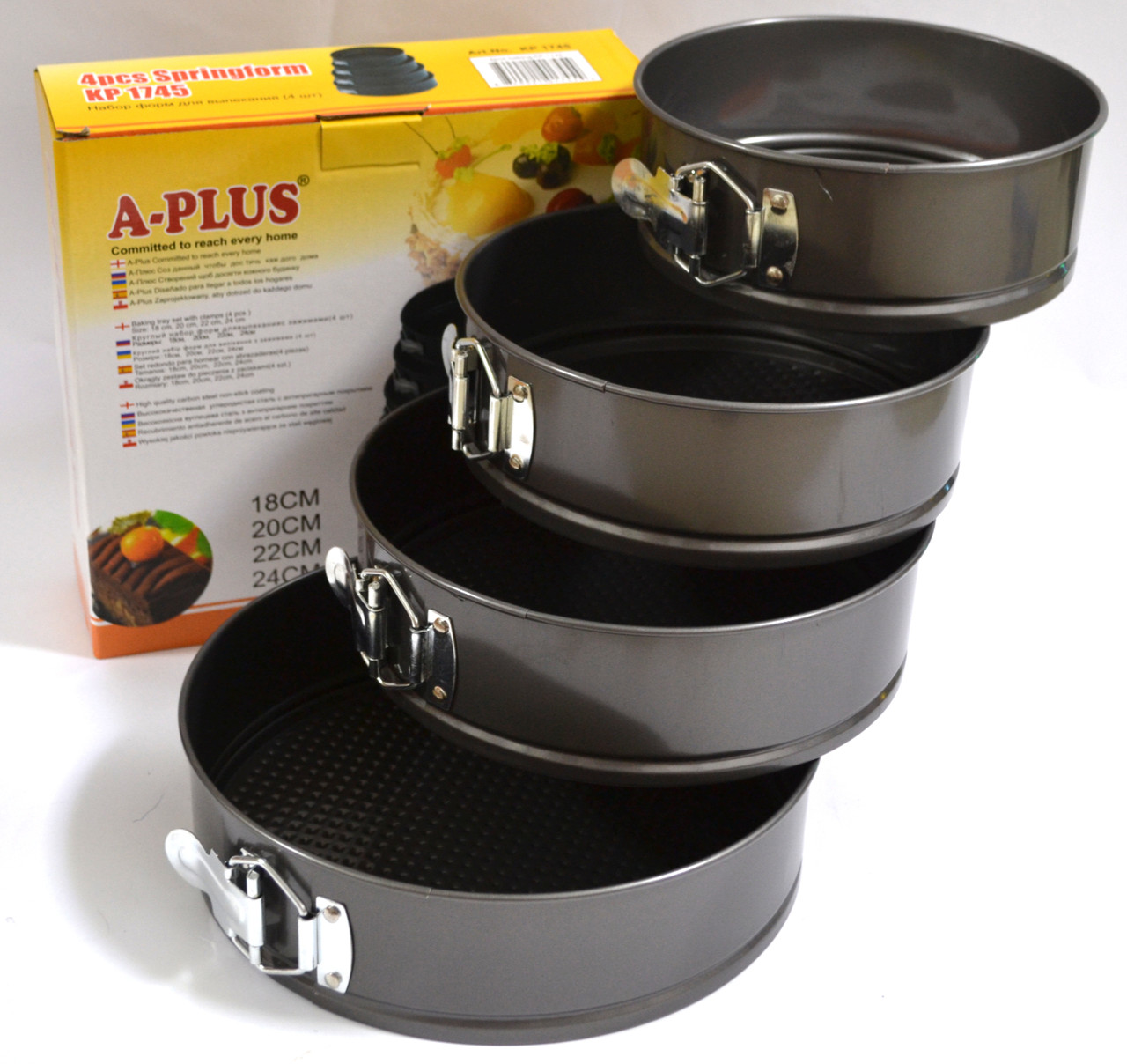 Форми для випічки A-Plus 1745 (18см,20см ,22, 24 см)