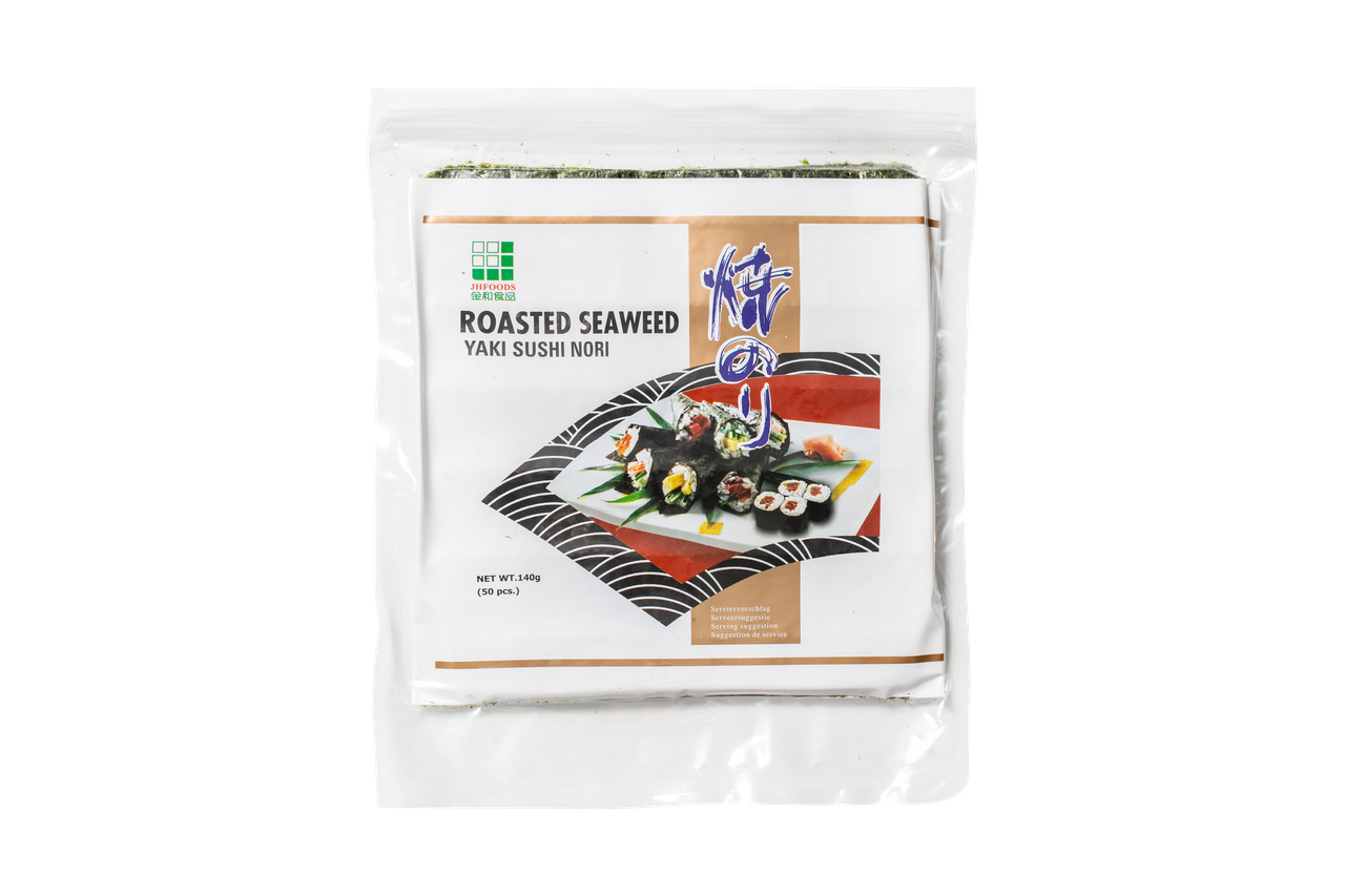 Водорості сушені норі (50 листів) YAKI JHFOODS 140 г