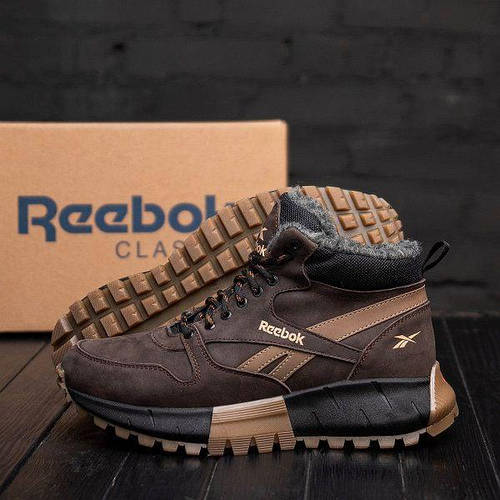Мужские зимние теплые ботинки Reebok, мужские ботинки на толстой ...